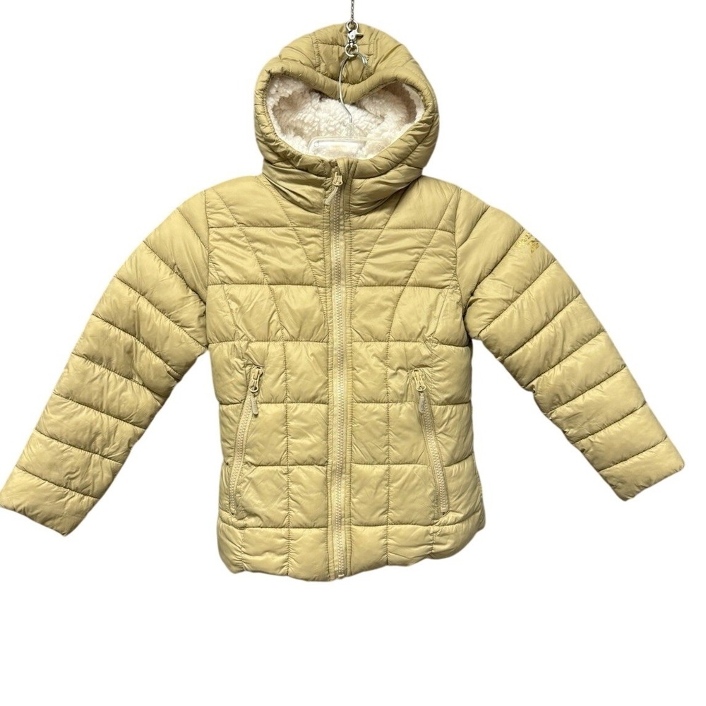 ADIDAS Puffer Jacket Kids 6X Insulated Padded Coat Full Zip Top‎ Hoodie